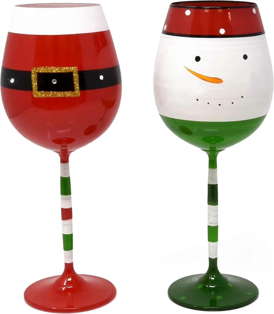 Christmas theme glass